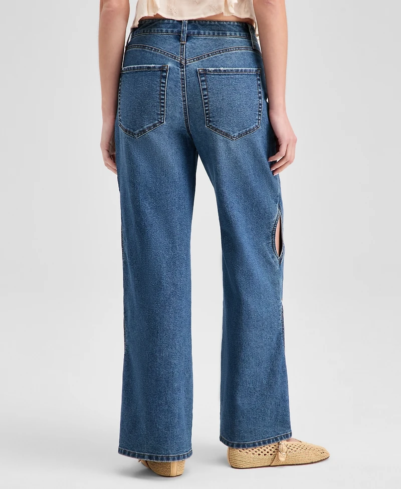 And Now This Women's High-Rise Cutout Flare Jeans, Macy's Exclusive