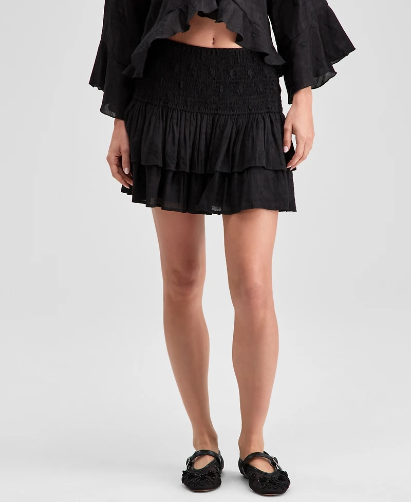 And Now This Women's Smock-Waist Tiered Skirt, Exclusively at Macy's