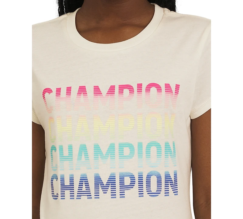 Champion Big Girls Short-Sleeve Logo Graphic T-Shirt