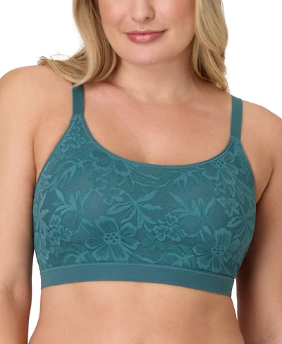 Bali Women's Breathe Lace-Overlay Bralette Dfcmbr