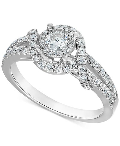 Diamond Engagement Ring (3/4 ct. t.w.) in 14k White Gold