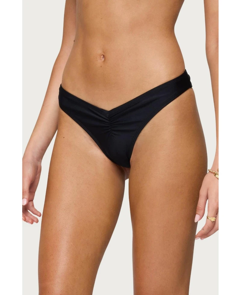 Edikted Women's Starfish Ruched Bikini Bottom