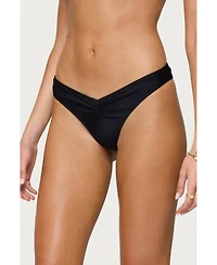 Edikted Women's Starfish Ruched Bikini Bottom
