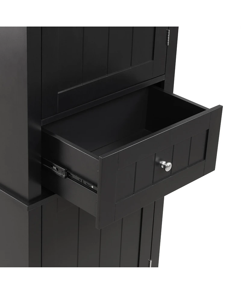 Casainc 67.7"H Tall Bathroom Cabinet with Drawer, Adjustable Shelf, Painted Mdf