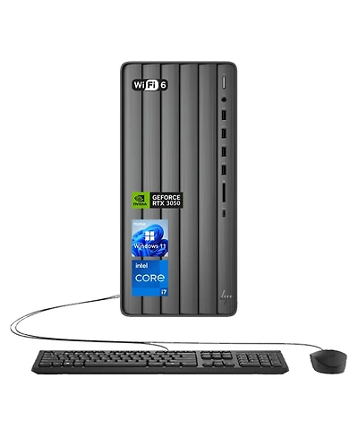 Hp Envy Premium Tower Desktop Intel Core i7 14700 8GB Ram Nvidia GeForce Rtx 3050 512GB Ssd Storage Windows 11 Home - Black
