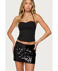 Edikted Women's Jesika Sweetheart Halter Top