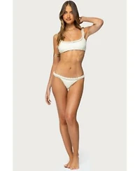 Womens Enzo Crochet Bralette Bikini Top Bottoms