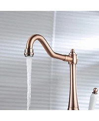 Greenspring Traditional Single-Handle Standard Kitchen Sink Faucet Antique Copper