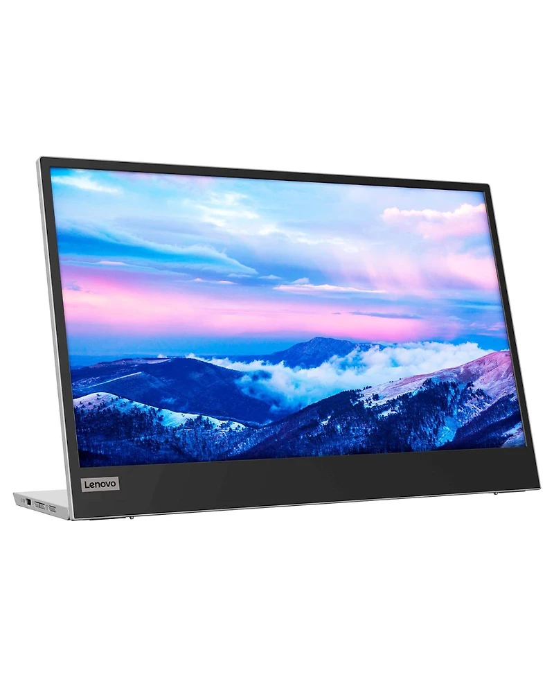 Lenovo L15 15.6" 16:9 Full Hd Portable Usb-c Ips Wled Lcd Monitor, Raven Black