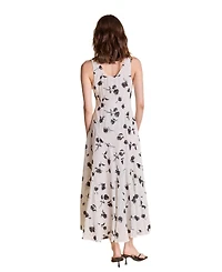 endless rose Women's Floral Print Chiffon Maxi Dress