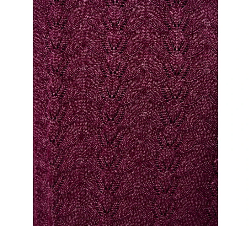 Melissa Paige Plus Pointelle Cardigan Sweater