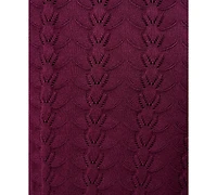 Melissa Paige Plus Pointelle Cardigan Sweater