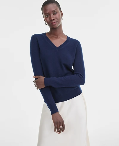 Charter Club 100% Cashmere Women's V-Neck Long-Sleeve Sweater, Macy's Exclusive