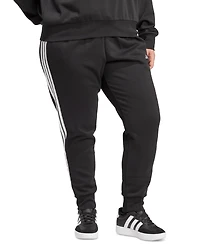adidas Plus Essentials 3-Stripes Fleece Slim Pants