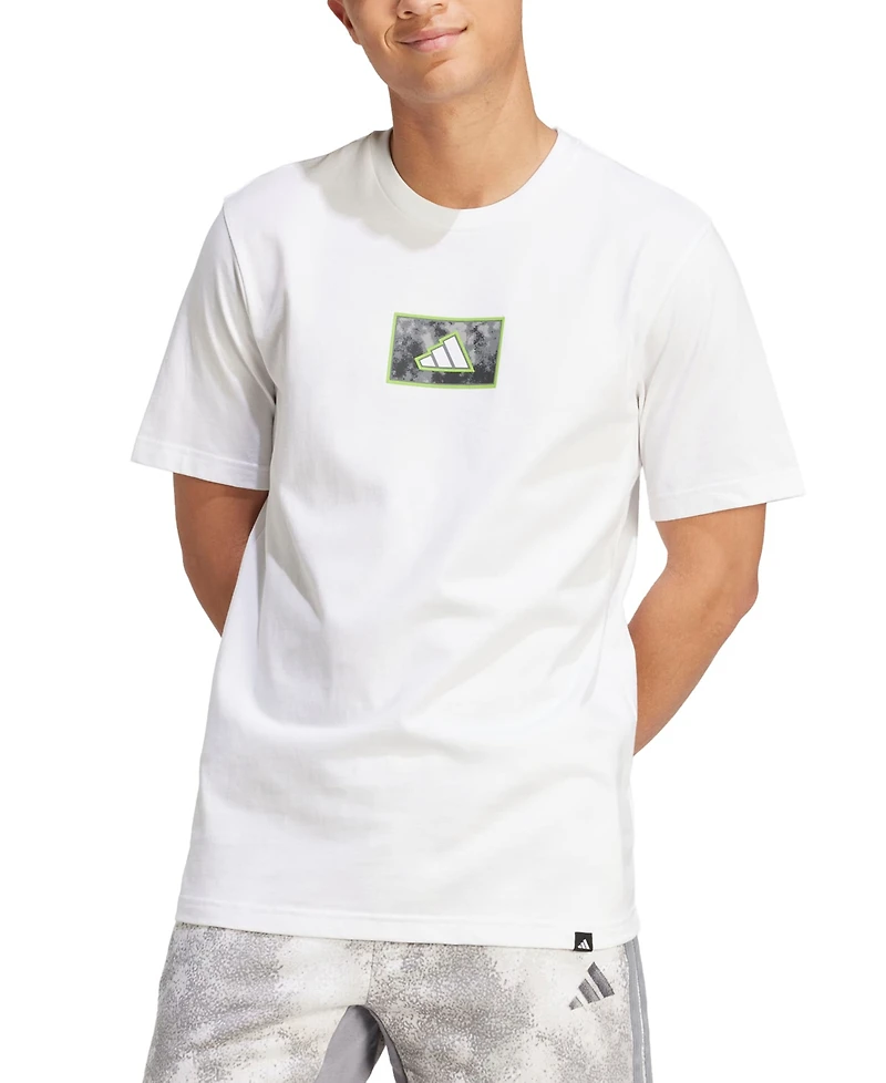 adidas Men's Regular-Fit Camo Logo Graphic T-Shirt
