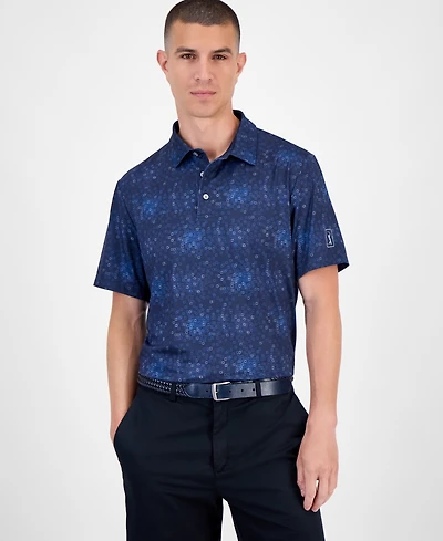 Pga Tour Men's Tossed Geometric Polo Shirt