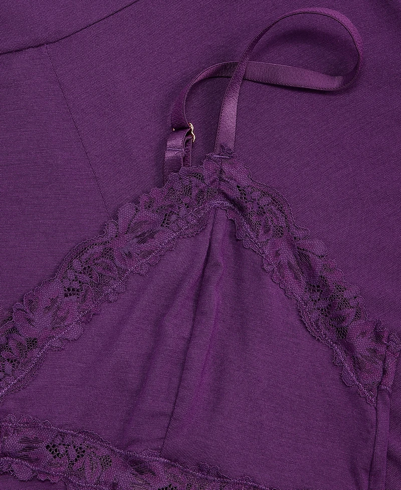 I.n.c. International Concepts Women's Lace-Trim Knit Tank & Pajama Pants Set