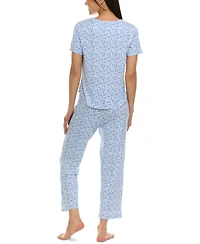 Flora by Flora Nikrooz Women's 2-Pc. Jody Floral Pajamas Set