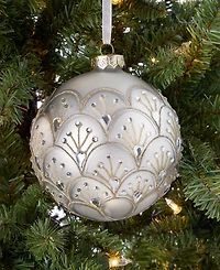 Holiday Lane Gilded Glamour Gold Pattern Ball Ornament, Macy's Exclusive