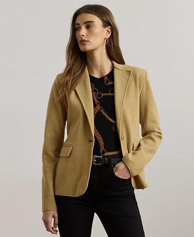 Lauren Ralph Women's Cotton-Blend Sweater Blazer