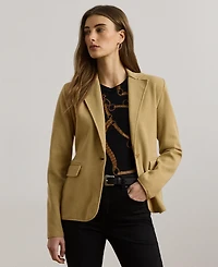 Lauren Ralph Women's Cotton-Blend Sweater Blazer