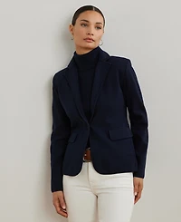 Lauren Ralph Women's Cotton-Blend Sweater Blazer