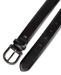 Tommy Hilfiger Men's Nautical Feather Edge Leather Belt