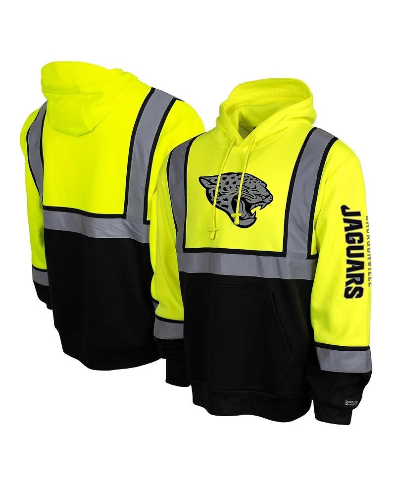 Buffalo Outdoors Men's Yellow Jacksonville Jaguars High-Visibility Safety Hooded Sweatshirt