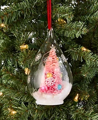 Holiday Lane Merry Magic Pink Tree in Dome Ornament, Macy's Exclusive