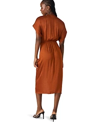 Steve Madden Women's Aimee V-Neck Shirred-Front Dress