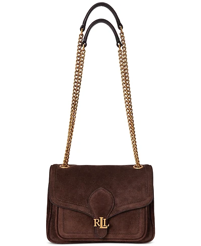 Lauren Ralph Lauren Suede Small Bradley Convertible Bag