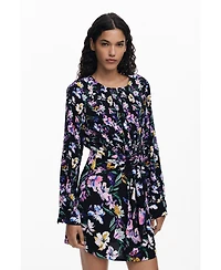 Desigual Women's Floral knot short dress