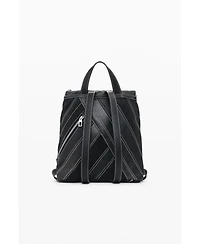 Desigual Women's Small faux leather backpack with buckles