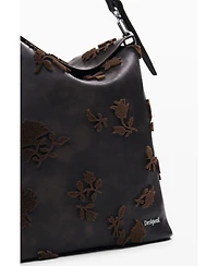 Desigual Women's Large convertible flocked backpack