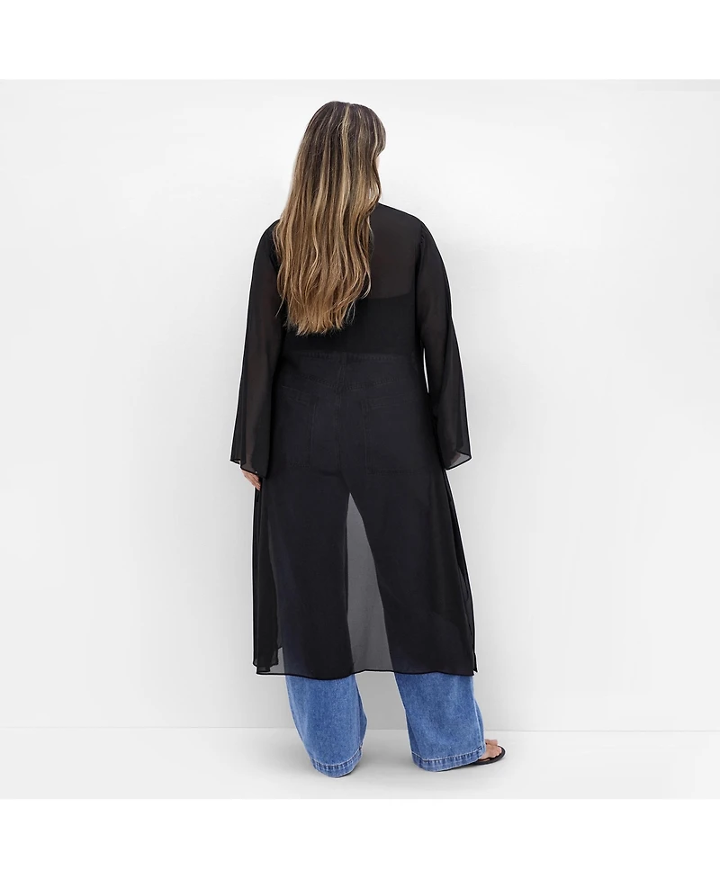 City Chic Plus Remi Longline Jacket