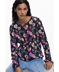 Desigual Women's Pleated floral blouse