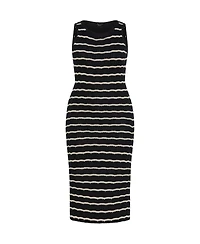 City Chic Women's Crochet Stripe Dress