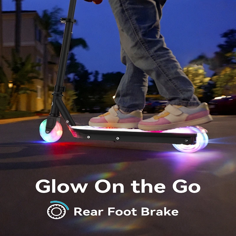 Electric Scooter for Kids with Adjustable Handlebar and Led Lights