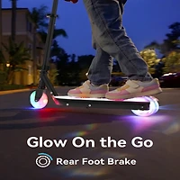 Electric Scooter for Kids with Adjustable Handlebar and Led Lights