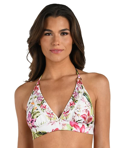 La Blanca Women's Polynesian Soft-Band Halter Bikini Top