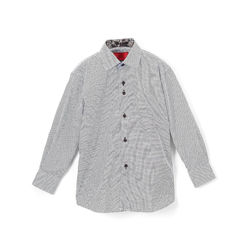 Elie Balleh Little Boys Black Button-Down Slim Fit Shirt