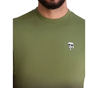 Karl Lagerfeld Paris Men's Ombre Short Sleeve Crewneck Logo T-Shirt