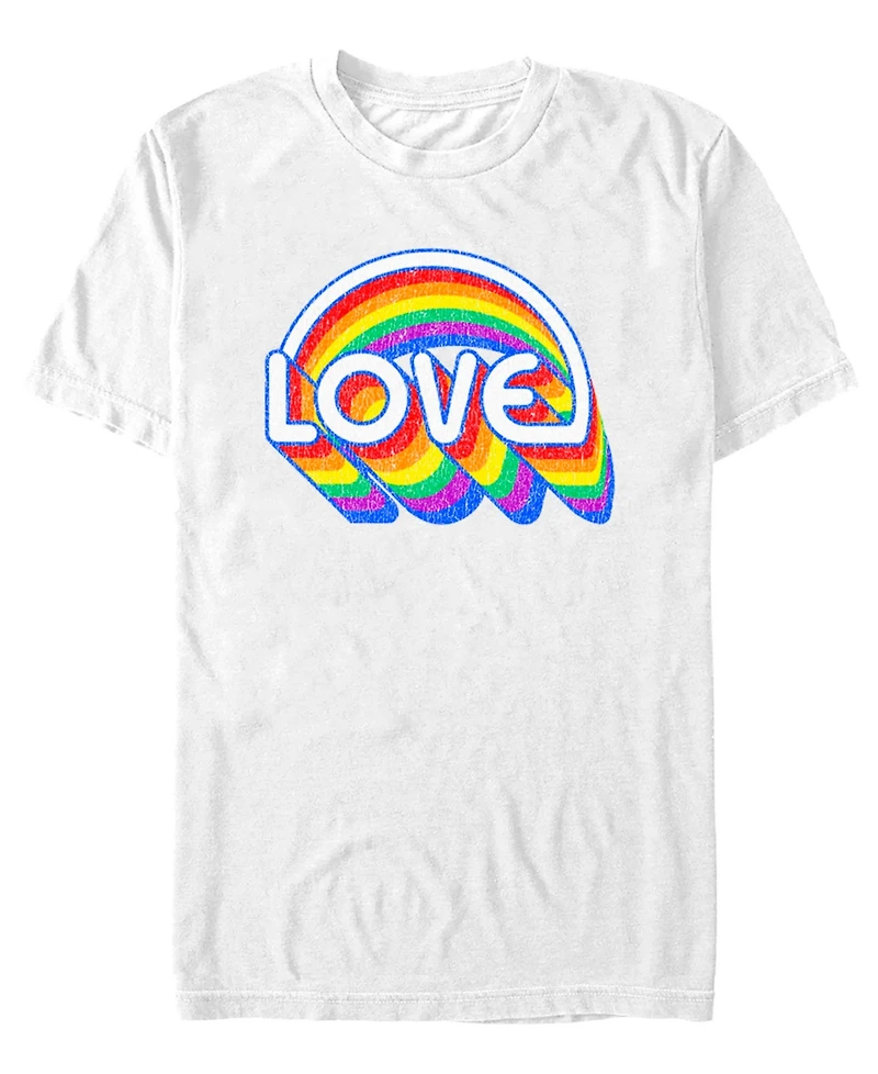 Fifth Sun Men's Rainbow Love Short Sleeve T-Shirt