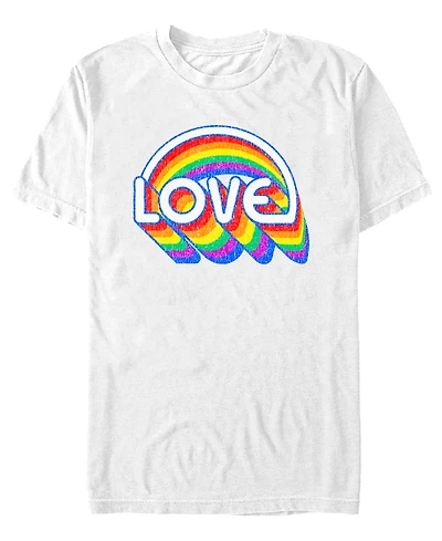 Fifth Sun Men's Rainbow Love Short Sleeve T-Shirt
