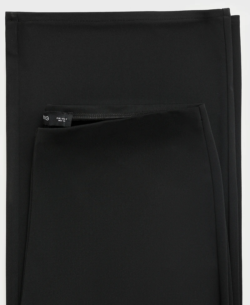 Mango Women's Straight Mid-Rise Pants