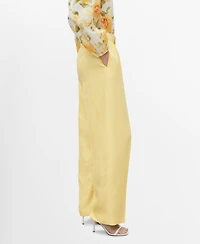 Mango Women's Straight-Fit Suit Pants