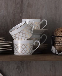 Noritake Eternal Palace Gold Set of 4 Cups, 8-1/2 Oz