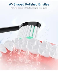 Operan Electric Toothbrush for Adults with 5 Modes, IPX7 Waterproof, 6 Brush Heads, Black