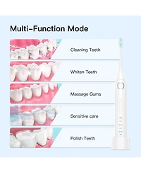 Operan Sonic Electric Toothbrush for Adults with 5 Modes, IPX7 Waterproof, 8 Brush Heads, Travel Case