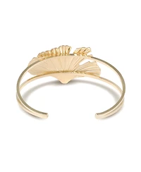 Bcbg Ginkgo Leaf Statement Cuff Bracelet